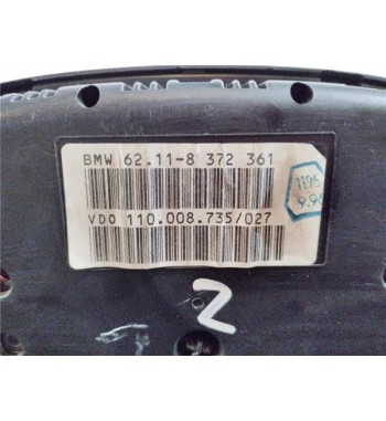 Tableau de bord complet Bmw E39 525td 2.5 Diesel 116hp / 85kW M51 D25 (256T1), année de 1997-2003 Référence 62118372361