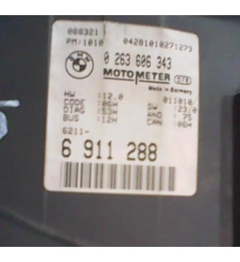 Quadro strumenti completo E46 320d 2.0 Diesel 136 CV / 100 kW M47 D20 (204D1), anno dal 1998 al 2001 Riferimento 6931245 bosch 0