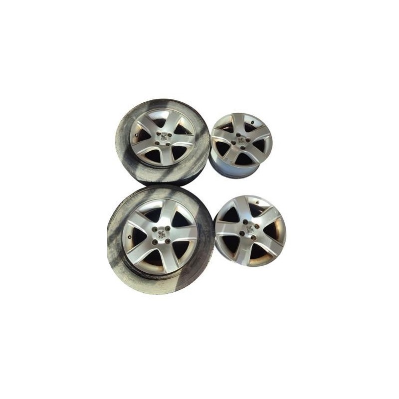 Juego De 4 Llantas Aluminio 7jx16 Peugeot 3008 mk1 1.6 HDi Gasóleo 112cv / 82kW 9HR (DV6C), año desde 2009 - 2016 Referencia 968