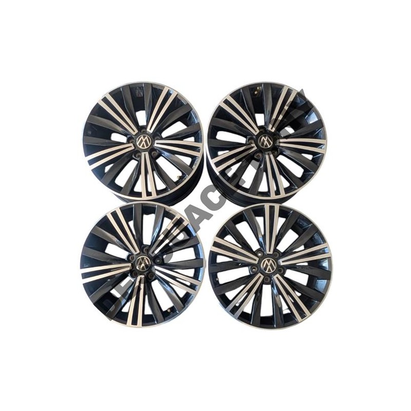 Jeu de 4 Jantes Aluminium 7Jx18H2 Vokswagen Tiguan Allspace (2018–2025) Réf. OEM 5NA601025ABFZZ