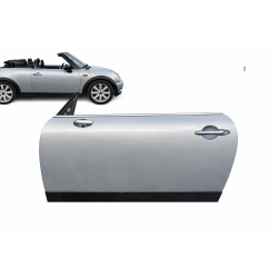 Porta esquerda para Mini Cabrio R52 com motor W10B16A 1.6 a gasolina. Remoção de um veículo desmontado.