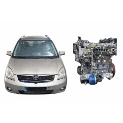 Moteur complet Toyota Corolla Verso 2.0 D-4D 90 ch, référence 1CD-FTV. Provenant d'une casse agréée, inspecté et garanti. Compat