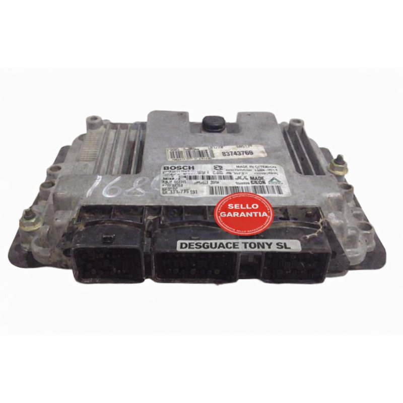 Unidade de Controlo do Motor Peugeot 307 SW 1.6 HDi 110cv 9HY (DV6TED4) 2004–2007 Bosch 0281011627