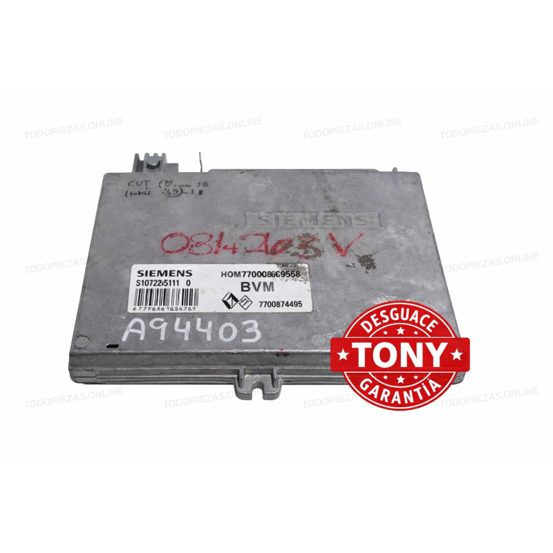 Unidade de controlo do motor Renault Laguna (K56) 1.8RN F3P670 (1995–1998) HOM 7700860958