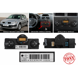 commande climatisation renault megane 2 automatique 69340019-bng