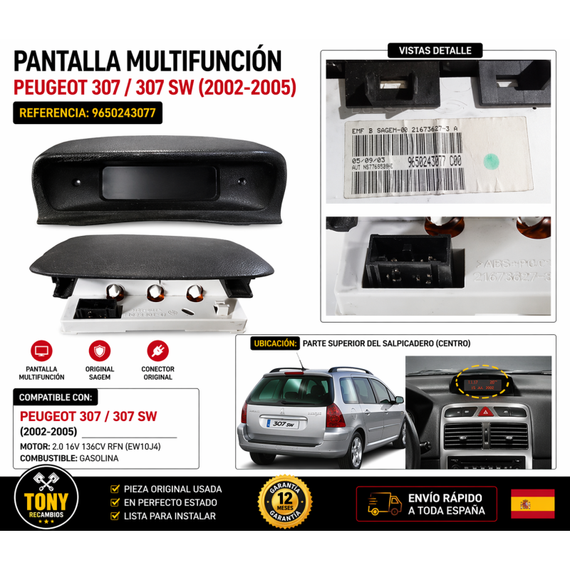 pantalla peugeot 307 display central 9650243077,PNG