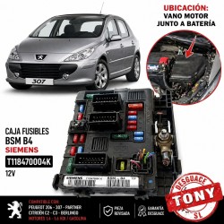 Caixa de fusíveis motor BSM B4 Siemens T118470004K Peugeot Citroën.JPG