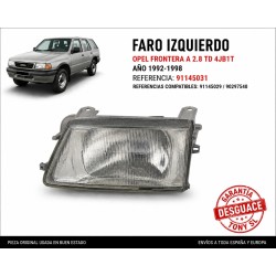 Faro izquierdo Opel Frontera A 2.8 TD 4JB1T 1992-1995 referencia 1216085 /91151241.JPG