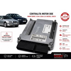 Centralina Motore Bmw E46 320d Diesel 150cv / 110kW M47 D20 (204D4), Anno dal 2001-2005 Riferimento DDE7791190281010565