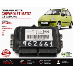 Unidad motore Chevrolet Matiz 0.8 benzina riferimento 96394699 S010016042A0 ECU