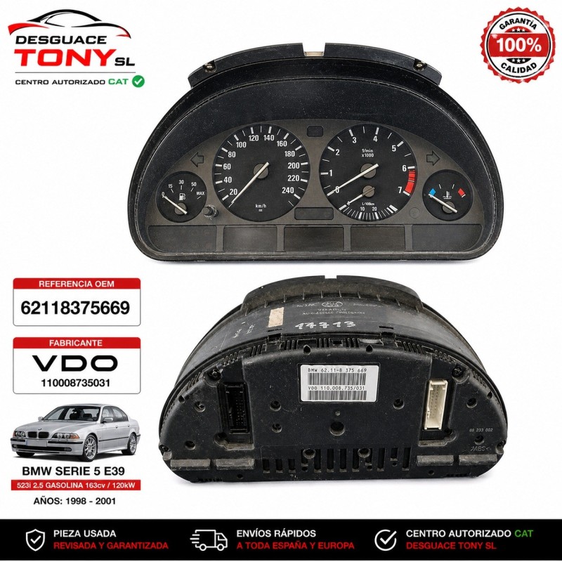 tableau-de-bord-bmw-serie-5-e39-523i-25-essence-163cv-1998-2003-ref-62118375669.JPG
