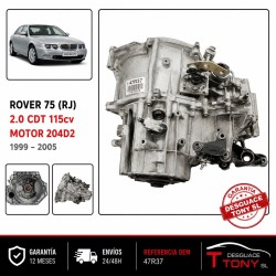Caixa de velocidades 47R37 Rover 75 2.0 CDT 115cv (motor 204D2)
