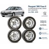 Quatro rodas de alumínio Peugeot 306 Fase II 2.0 HDI 90 Diesel 90cv 66kW RHY (DW10TD), Ano 1999 - 2002 Referência S7603Y33 \ 6JX