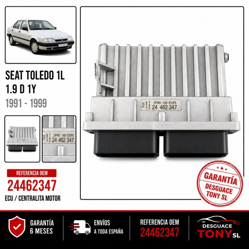 Unidade de controlo Seat Toledo 1L 1.9 D 1Y 1991-1999 Ref 24462347 ECU