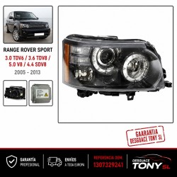 Farol Dianteiro Direito Xenon Completo Land Rover Range Rover Sport L320 Ref. 1307329241 Original
