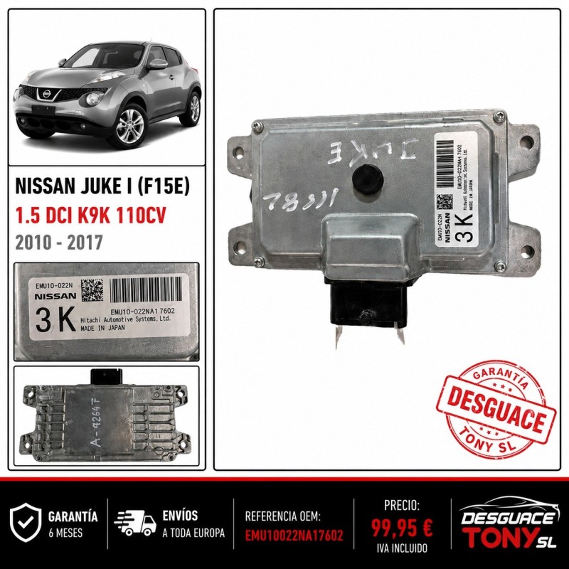 Centralita Motor / Módulo Electrónico Nissan Juke I (F15E) 1.5 dCi