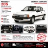 Despiece Completo Peugeot 205 Berlina 1.4 Generation 75 CV 1360 cc Motor 1G1E Caja Manual 5V (1992-1994)