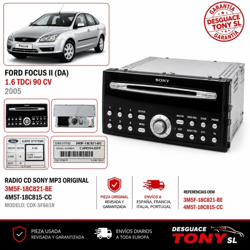auto-radio-cd-sony-mp3-ford-focus-ii-da-16-tdci-90-cv-oem-3m5f-18c821-be-4m5t-18c815-cc-original.JPG