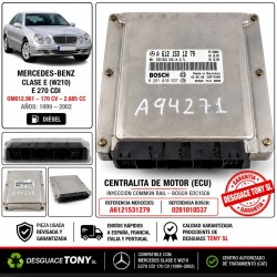 centralina-do-motor-mercedes-classe-e-w210-e270-cdi-170-cv-om612-referencia-a6121531279-bosch-0281010537.JPG
