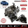 Caixa de velocidades manual de 5 velocidades Hyundai Coupe gk 1.6 16V Gasolina 105cv/77kW G4ED, Ano de 2002 - 2009 Referência JI