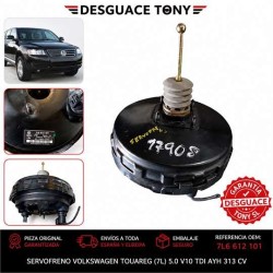 Servo-freio para Volkswagen Touareg 5.0 TDI V10 [5.0 L - 230 kW V10 7LA] Ano (2002-2007) Motor AYH Referência 7L6612101
