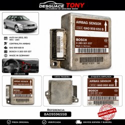Centralita Airbag Audi referencia 8A0959655B  BOSCH  0285001037
