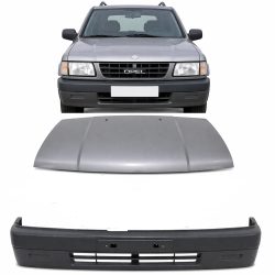 Face avant de l'Opel Frontera A Restyling 2.8 TD 113 ch 4JB1T (1995-1998) : capot, phares, pare-chocs