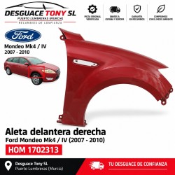 Aile Avant Droite Ford Mondeo Mk4 2007-2010 HOM 1702313