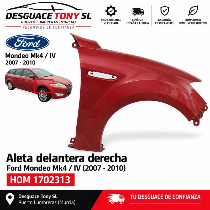 Aile Avant Droite Ford Mondeo Mk4 2007-2010 HOM 1702313