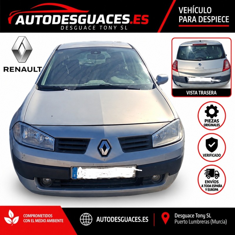 Renault Mégane II 1.5 dCi 101 CV – Veículo para peças | Desguace Tony