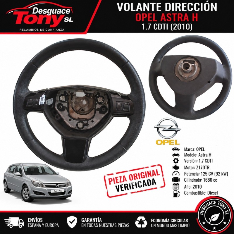 Volante Opel Astra H GTC (11. )2007-2010 1.7 CDTI Referência 13326397