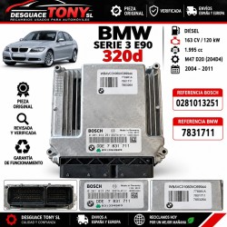 Centralina motore ECU BMW E90 320d 163 CV Bosch 0281013251 DDE 7831711