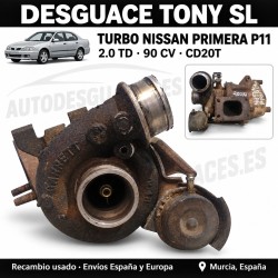 turbo-nissan-primera-p11-20-td-slx-90-cv-cd20t-oem-14411-2j600