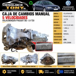 cambio-manuale-5-marce-volkswagen-passat-b5-19-tdi-afn-110-cv-1999-codice-efn.JPG