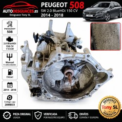 Cambio Manuale 6 Marce Peugeot 508 SW 2.0 BlueHDi 150 CV 2014-2018 Rif. 20MB33