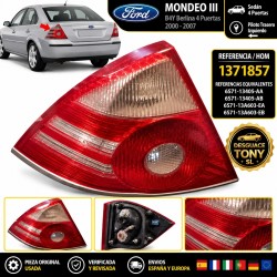 Farolim Traseiro Esquerdo Ford Mondeo III B4Y Sedan OEM 1371857