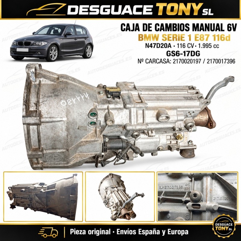 caja-de-cambios-manual-6v-bmw-serie-1-e87-116d-116-cv-n47d20a-ref-carcasa-2170020197-2170017396