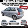 Volkswagen Polo IV 1.4 16V 75 cv Manual 5 velocidades 2002 – 2.500 €