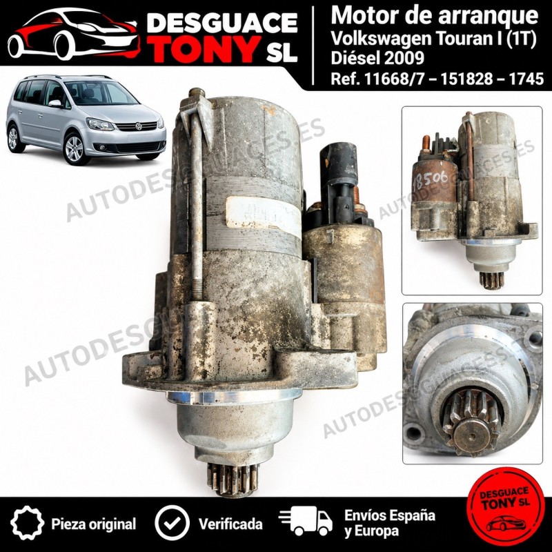 motor-arranque-bosch-volkswagen-touran-i-1t-diesel-2009-original-usado