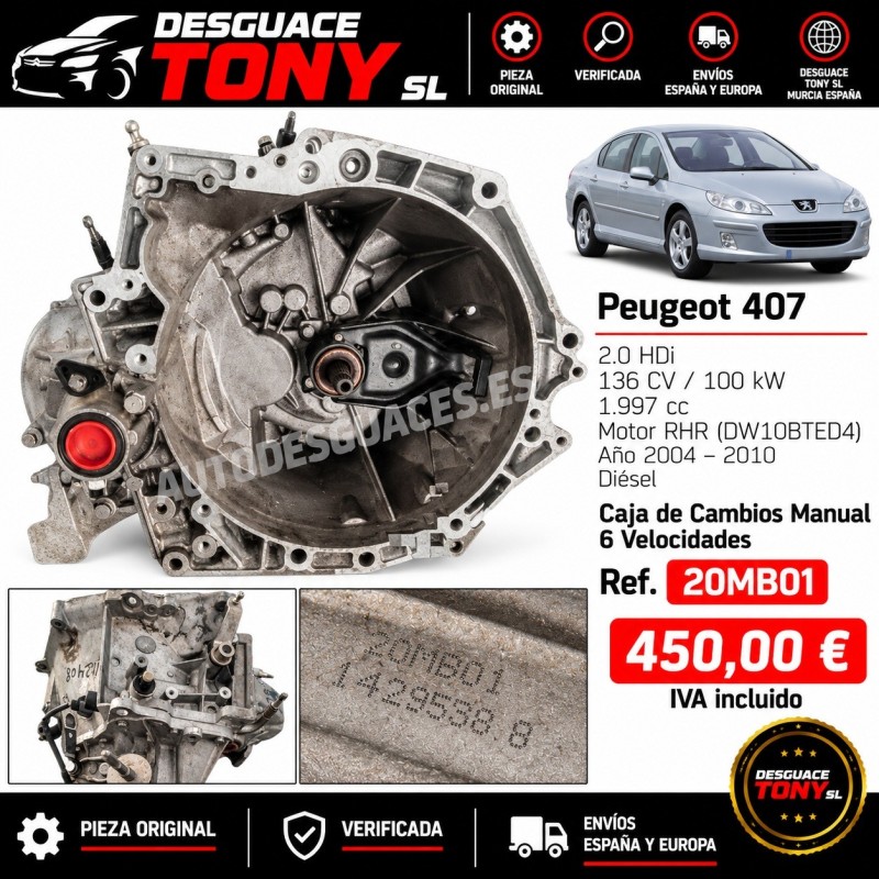 caixa-velocidades-manual-6v-peugeot-407-20-hdi-136cv-rhr-2004-2010-ref-20mb01-original0mb01-original