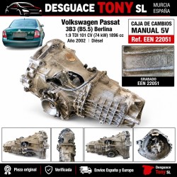 Boîte de Vitesses Manuelle 5 Rapports Volkswagen Passat 3B3 1.9 TDI AVB 101 ch 1896 cm³ 2002 Diesel EEN