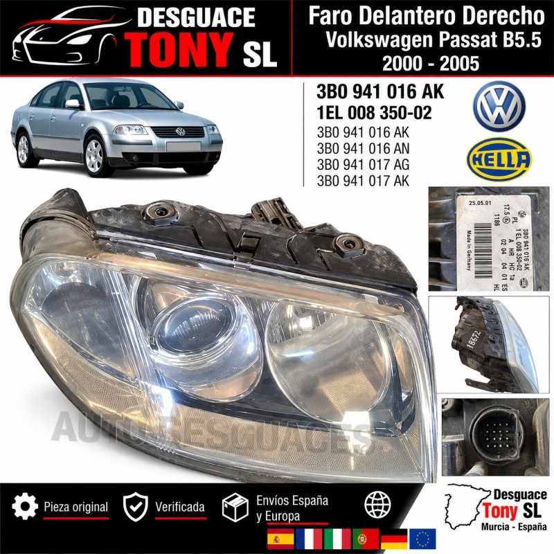 faro-anteriore-destro-volkswagen-passat-b55-2000-2005-hella-originale-3b0941016ak