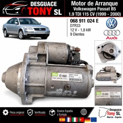 motorino-avviamento-volkswagen-passat-b5-19-tdi-115-cv-1999-2000-originale-068911024e