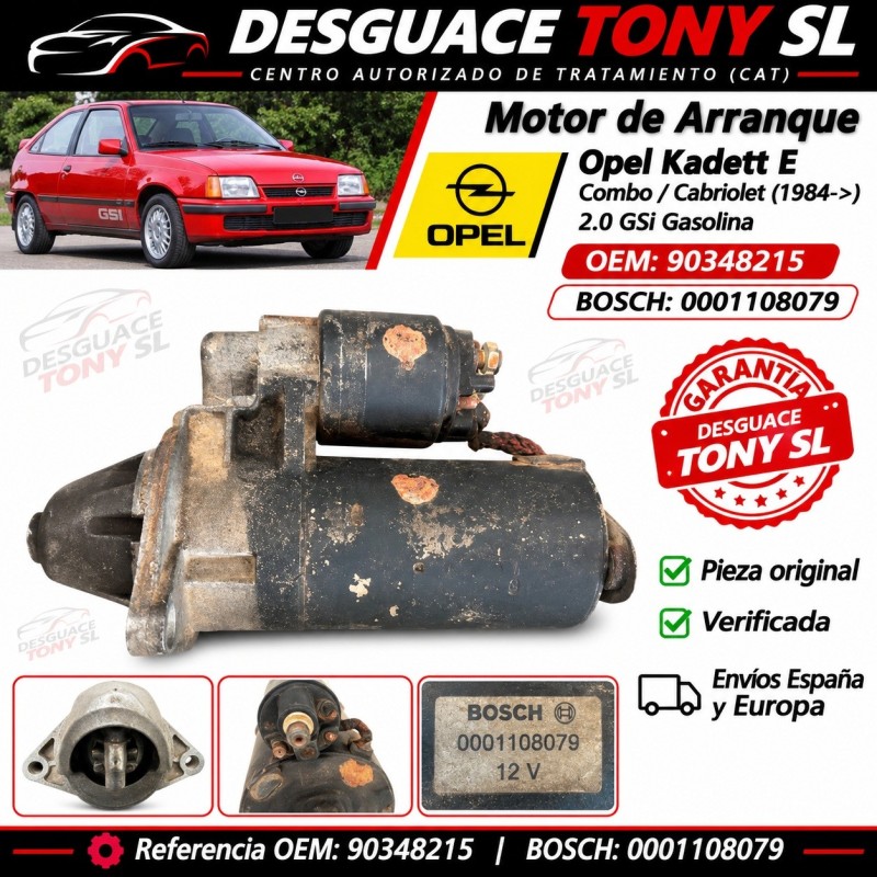 motorino-avviamento-opel-kadett-e-20-gsi-benzina-bosch-0001108079-oem-90348215-originale